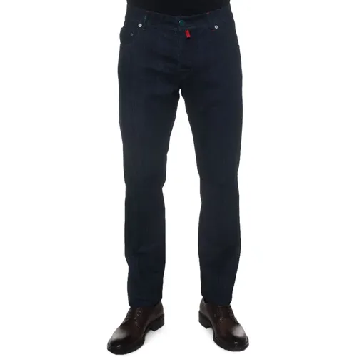 Slim-Fit Denim Jeans , Herren, Größe: W36 - Kiton - Modalova