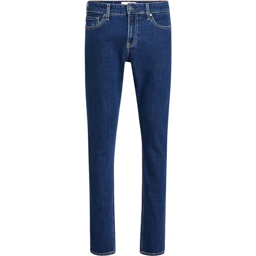 Slim Fit Dunkle Denim Jeans , Herren, Größe: W36 L34 - Calvin Klein - Modalova