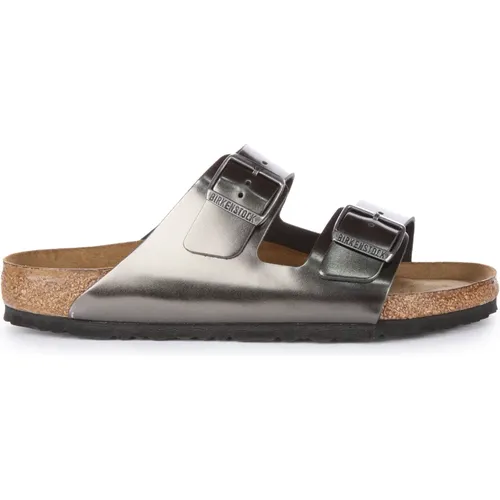 Arizona Natural Leather Sandal | Metallic Shimmer , female, Sizes: 7 UK, 8 UK - Birkenstock - Modalova