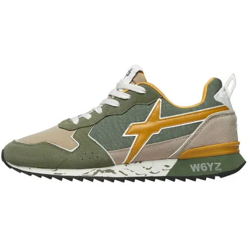 Khaki Marble Sneakers , male, Sizes: 6 UK, 7 UK - W6Yz - Modalova