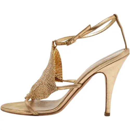 Pre-owned Leather sandals , female, Sizes: 5 1/2 UK - Giuseppe Zanotti Pre-owned - Modalova