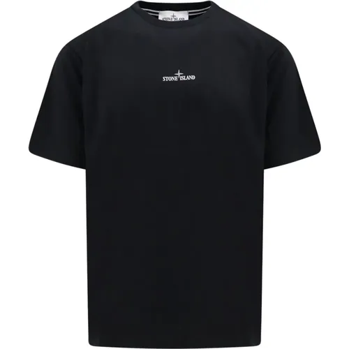 Crew-neck T-Shirt with Maxi Print , male, Sizes: S - Stone Island - Modalova