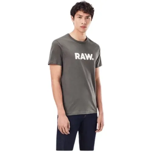 Herren Bio-Baumwoll T-Shirt , Herren, Größe: L - G-Star - Modalova