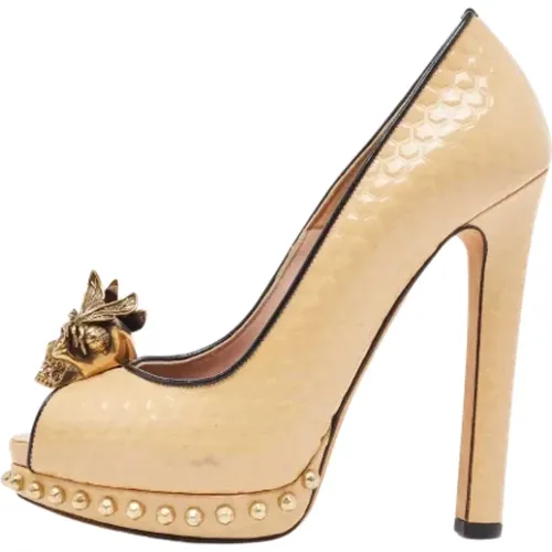 Pre-owned Leather heels , female, Sizes: 2 1/2 UK - Alexander McQueen Pre-owned - Modalova