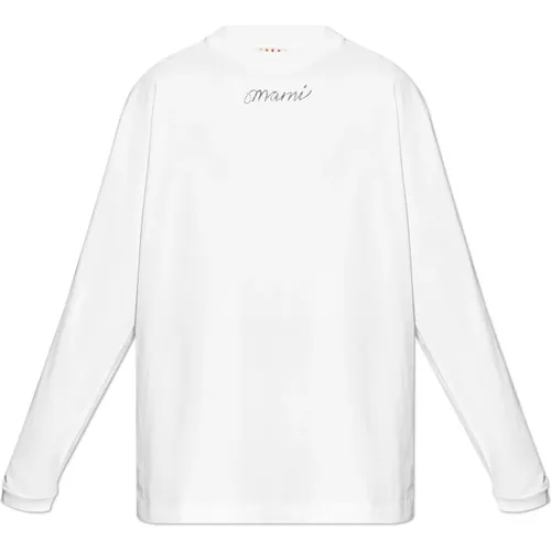 Long sleeve T-shirt , male, Sizes: L, M - Marni - Modalova