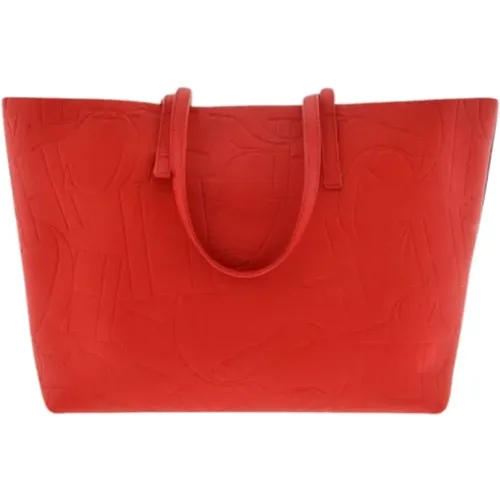Rote Leder Shopping Tasche Swing - Carolina Herrera - Modalova