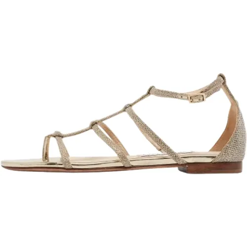 Pre-owned Leather sandals , female, Sizes: 5 UK - Jimmy Choo Pre-owned - Modalova