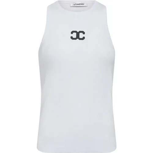 Sporty Tank Top with Logo , female, Sizes: M, L, XL - Co'Couture - Modalova