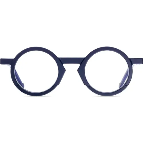 Round Bio-Acetate Eyeglasses Wl0039 Navy , male, Sizes: 45 MM - Vava Eyewear - Modalova