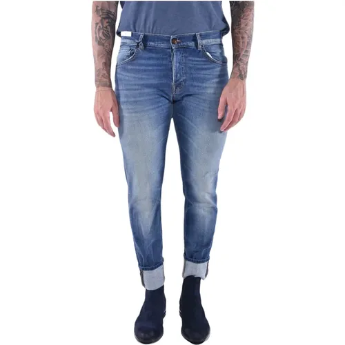 Vintage Baumwoll Skinny Jeans , Herren, Größe: W34 - PT Torino - Modalova