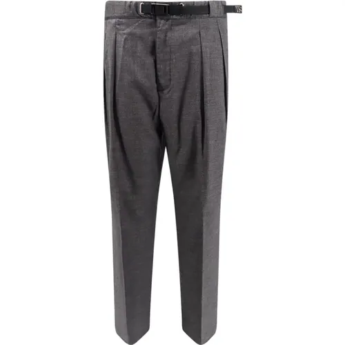 Mens Clothing Trousers Grey Ss24 , male, Sizes: S, L - White Sand - Modalova
