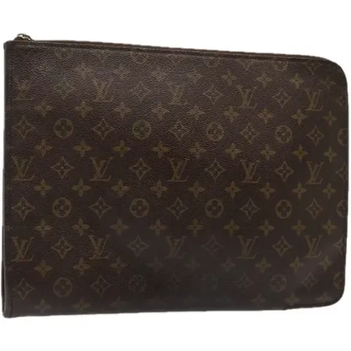 Pre-owned Canvas clutches , female, Sizes: ONE SIZE - Louis Vuitton Vintage - Modalova