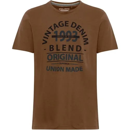 T-Shirt , Herren, Größe: M - Blend - Modalova