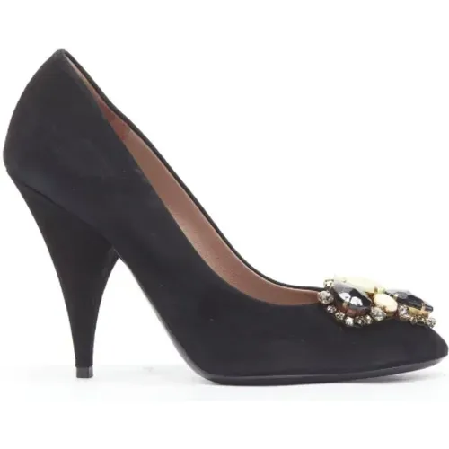 Pre-owned Wildleder heels , Damen, Größe: 37 1/2 EU - Yves Saint Laurent Vintage - Modalova