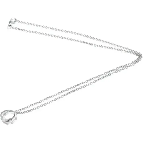 Pre-owned White Gold necklaces , female, Sizes: ONE SIZE - Cartier Vintage - Modalova