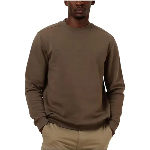 Brauner Pullover für Männer, Moderner Stil - Genti - Modalova