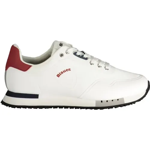 Polyester Sneaker with Sporty Details , male, Sizes: 11 UK - Blauer - Modalova