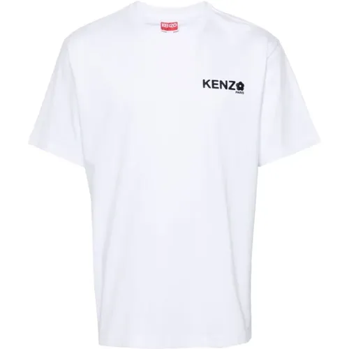Blumenmotiv T-Shirts und Polos , Herren, Größe: L - Kenzo - Modalova