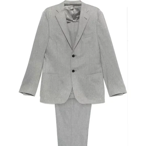 Grauer Woll-Kaschmir-Blazer und Hose - Corneliani - Modalova