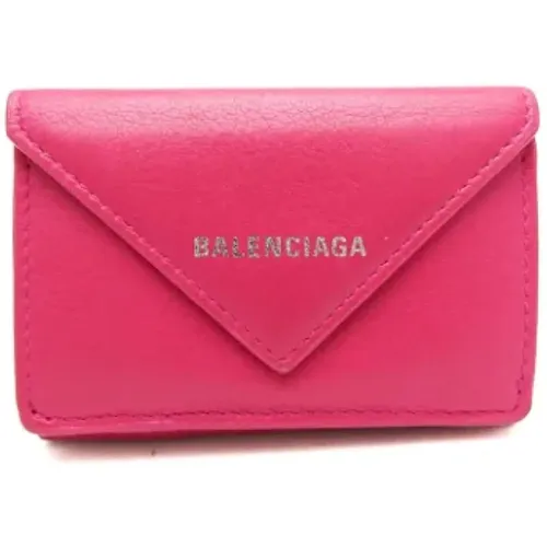 Pre-owned Leather wallets , female, Sizes: ONE SIZE - Balenciaga Vintage - Modalova