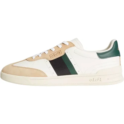 Beige Weiße Grüne Sneakers Schnürung - Ralph Lauren - Modalova