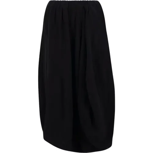 Midi Skirt with Elastic Waist , female, Sizes: M, S - Comme des Garçons - Modalova