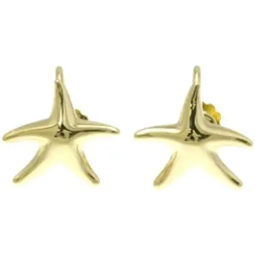 Pre-owned Gold earrings , female, Sizes: ONE SIZE - Tiffany & Co. Pre-owned - Modalova