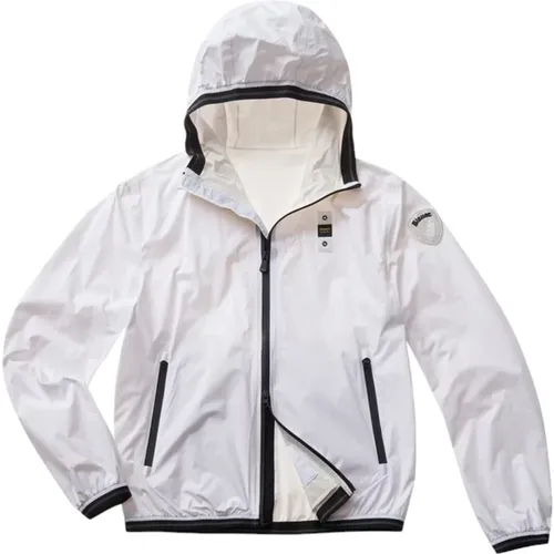 Hooded Jacket with Tape Detail , male, Sizes: S, L, 2XL - Blauer - Modalova