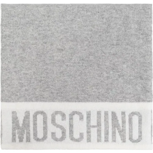 Scarf with logo , unisex, Sizes: ONE SIZE - Moschino - Modalova