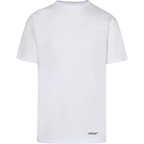 Off , Cotton T-Shirt Ss22 , male, Sizes: S - Off White - Modalova