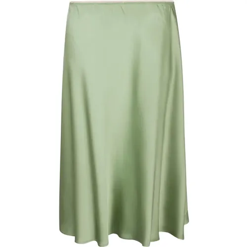 Grüner Sliprock mit elastischem Bund , Damen, Größe: L - N21 - Modalova