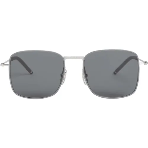 Men Accessories Sunglasses Metallic Ss23 , male, Sizes: 52 MM - Thom Browne - Modalova