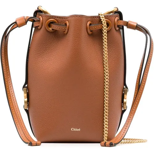 Micro Bucket Bag Marcie Style , female, Sizes: ONE SIZE - Chloé - Modalova