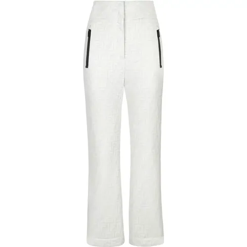 Logo Ski Pants Waterproof Polyester , female, Sizes: 3XS, 2XS, XS, S, M - Fendi - Modalova