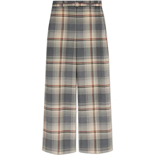 Checked pattern trousers , female, Sizes: XS - Marni - Modalova