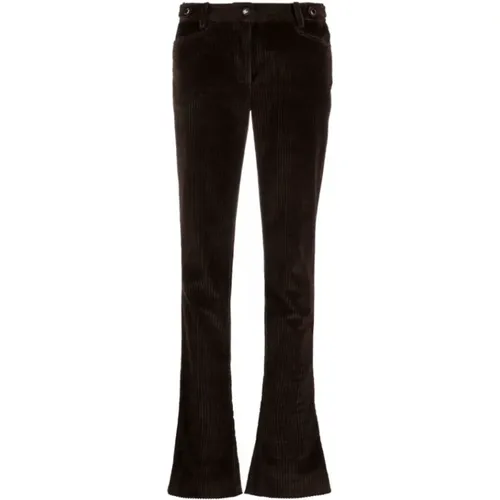 Corduroy Flared Trousers , female, Sizes: M, XS - Dolce & Gabbana - Modalova