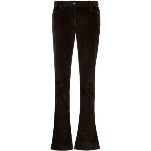 Corduroy Flared Trousers , female, Sizes: S, M, XS - Dolce & Gabbana - Modalova
