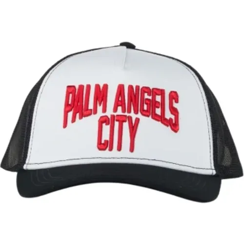 Stadtmütze,City Cap Schwarz Rot,Hats - Palm Angels - Modalova