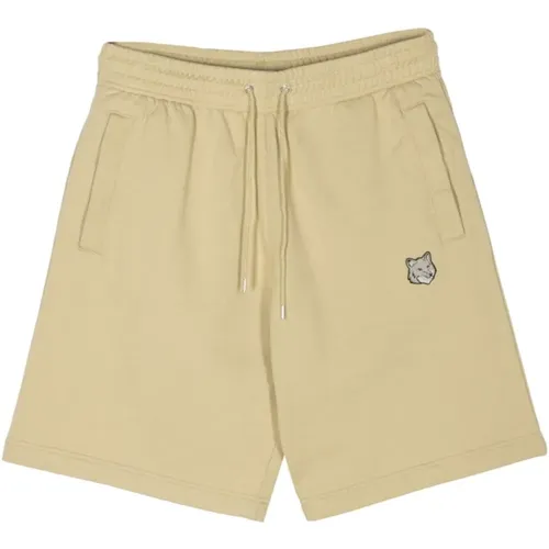 Logo Bermuda Shorts Elastischer Bund , Herren, Größe: M - Maison Kitsuné - Modalova