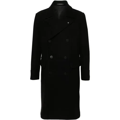 Wool Coat Double-Breasted Style , male, Sizes: XL, L, 3XL, M, S, 4XL, 2XL - Tagliatore - Modalova