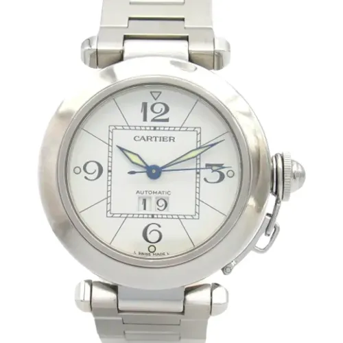 Pre-owned Stainless Steel watches , female, Sizes: ONE SIZE - Cartier Vintage - Modalova