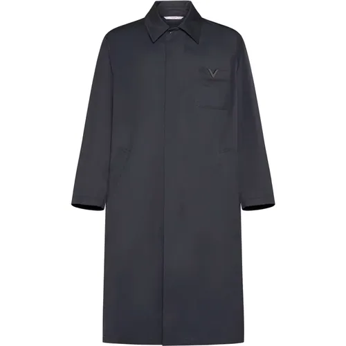 Elegant Grey Coats , male, Sizes: S, M - Valentino - Modalova
