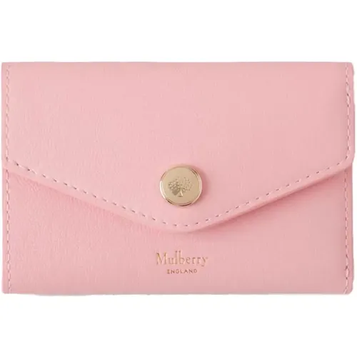 Folded Multicard Wallet, Powder Rose , female, Sizes: ONE SIZE - Mulberry - Modalova