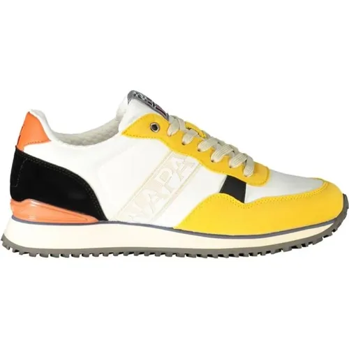 Yellow Sports Sneaker with Contrast Details , male, Sizes: 11 UK, 10 UK, 6 UK, 8 UK, 7 UK, 12 UK, 9 UK - Napapijri - Modalova