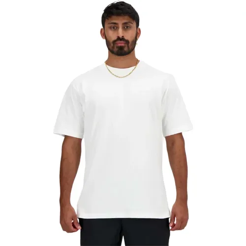 Athletik Baumwoll T-Shirt , Herren, Größe: S - New Balance - Modalova