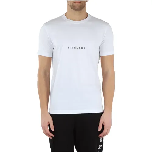 Cotton Logo T-shirt , male, Sizes: L, M, XL - Richmond - Modalova
