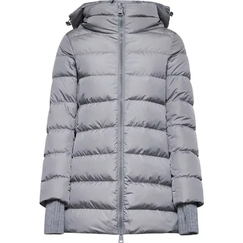 Grey Winter Coats , female, Sizes: M, S, 2XL, L, XS, XL - Herno - Modalova