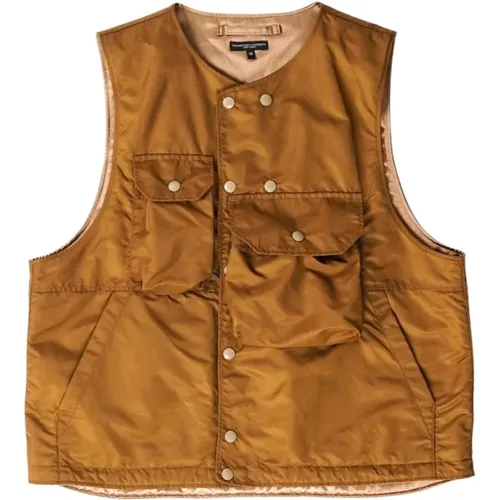 Cover Vest Coyote Flight Satin , male, Sizes: S, M - Engineered Garments - Modalova