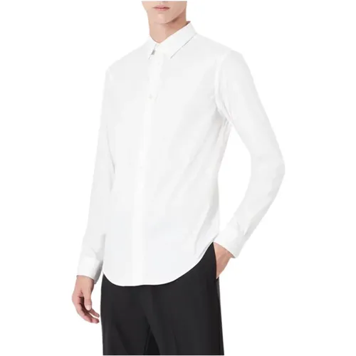 Weißes Optisches Hemd 8n1c09-1ni9z , Herren, Größe: 2XL - Emporio Armani - Modalova