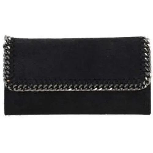 Shaggy Deer Wallet with Rutenium Hardware , female, Sizes: ONE SIZE - Stella Mccartney - Modalova